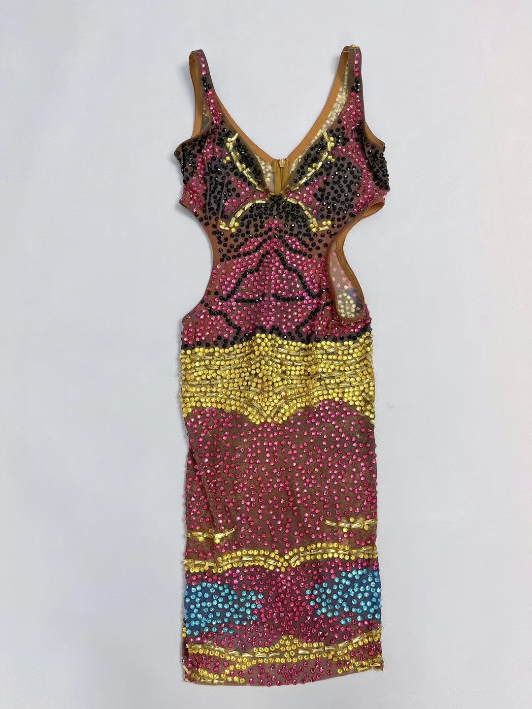 CELESINYI Hongyue Crystal Red Moon Bodysuit
