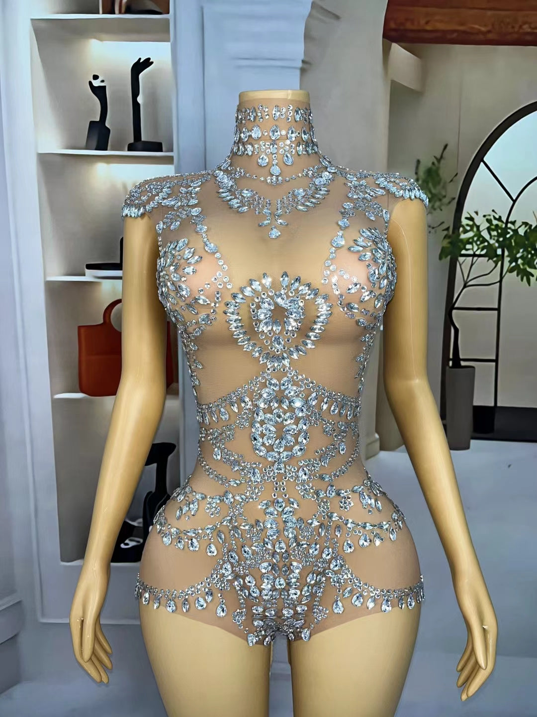 CELESINYI Hualian Crystal Illusion Gown
