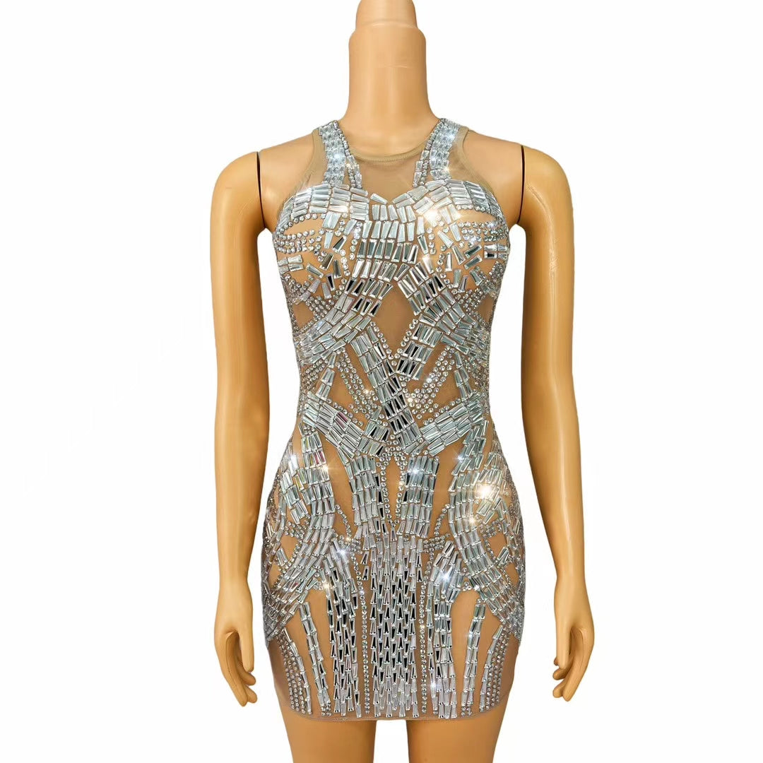 CELESINYI Jiaoyue Crystal Moonbeam Bodysuit