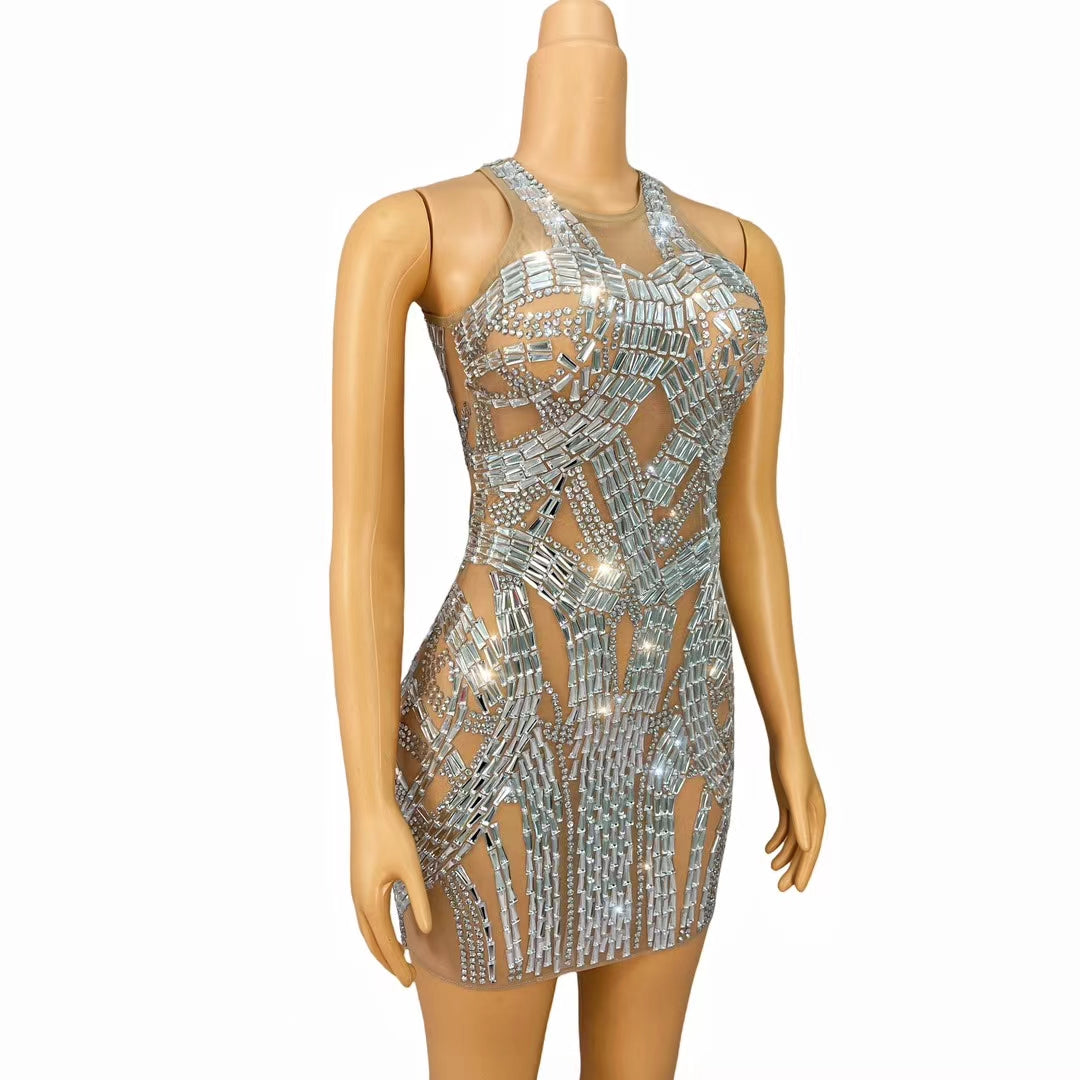 CELESINYI Jiaoyue Crystal Moonbeam Bodysuit