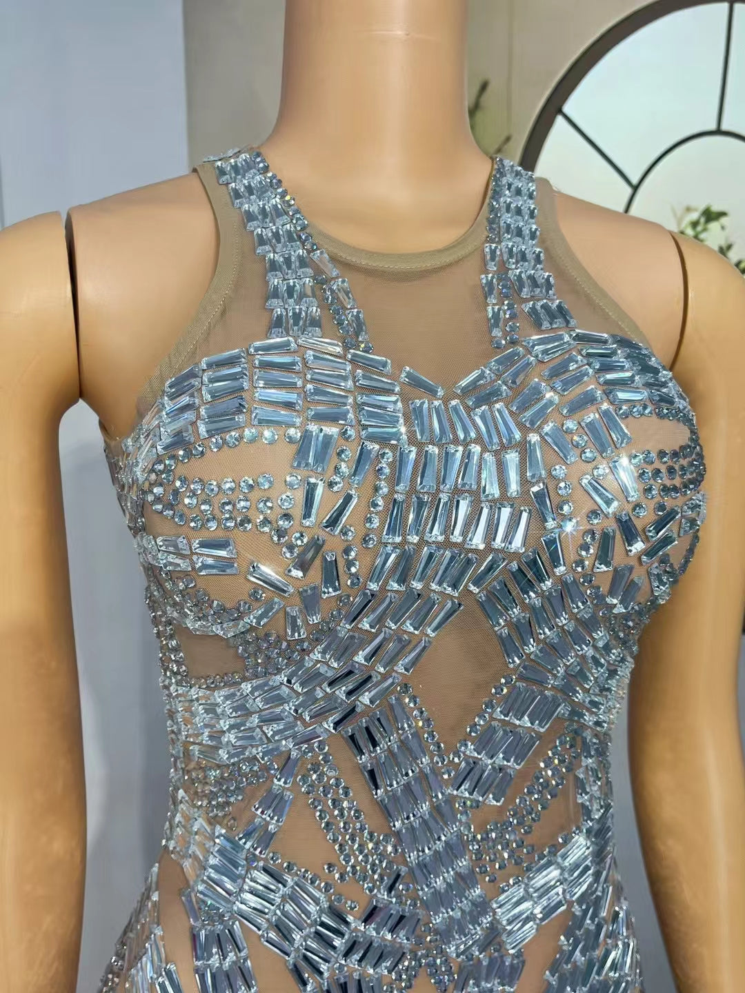 CELESINYI Jiaoyue Crystal Moonbeam Bodysuit