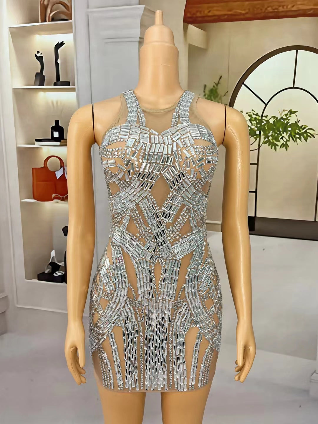 CELESINYI Jiaoyue Crystal Moonbeam Bodysuit