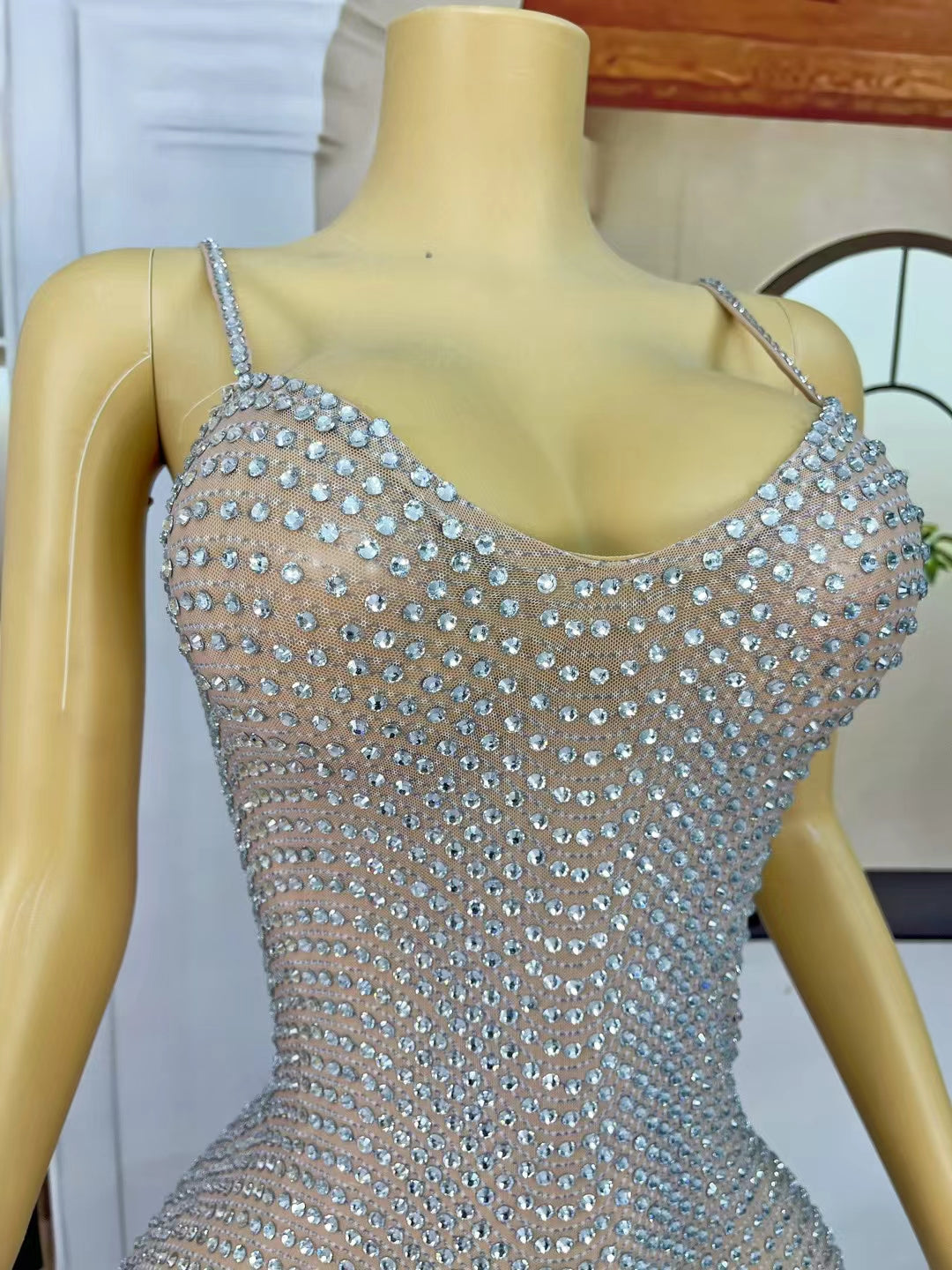 CELESINYI Wanquxian Crystal Wave Row Bodysuit
