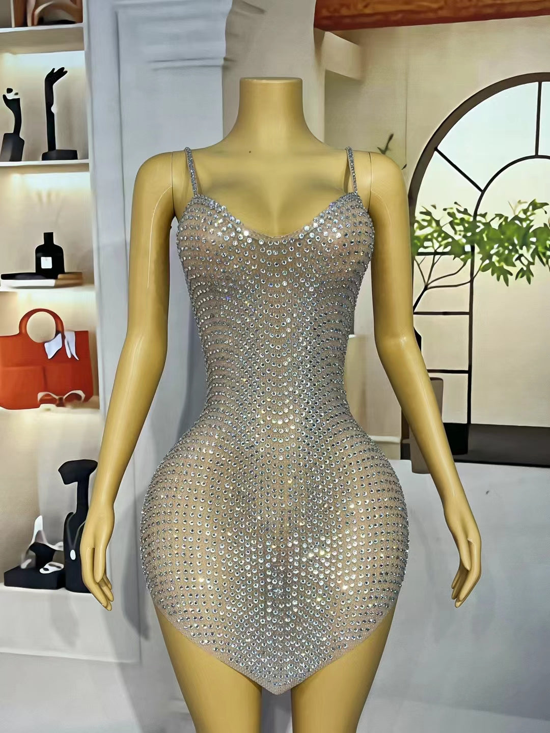 CELESINYI Wanquxian Crystal Wave Row Bodysuit