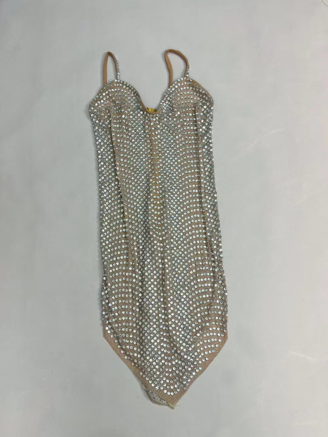 CELESINYI Wanquxian Crystal Wave Row Bodysuit