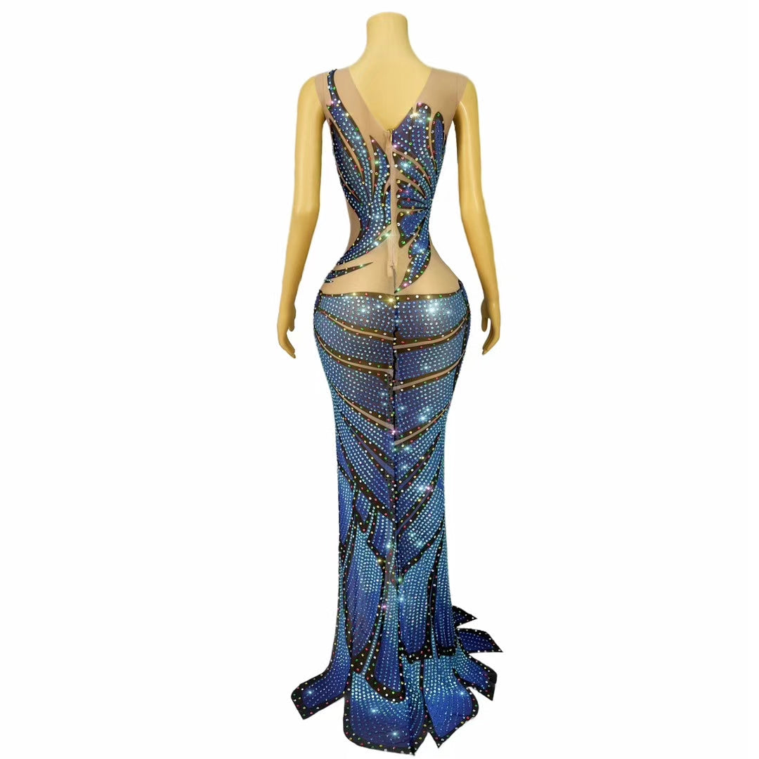 CELESINYI Haiyangdie Crystal Ocean Butterfly Bodysuit