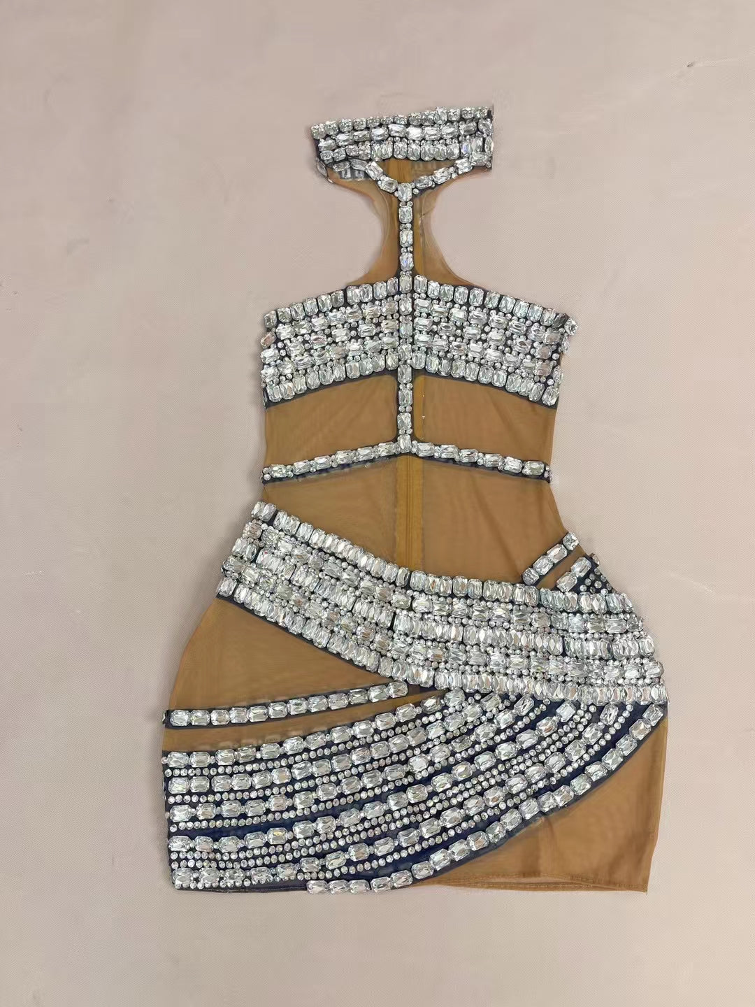 CELESINYI Tielian Crystal Chain Two Piece Set