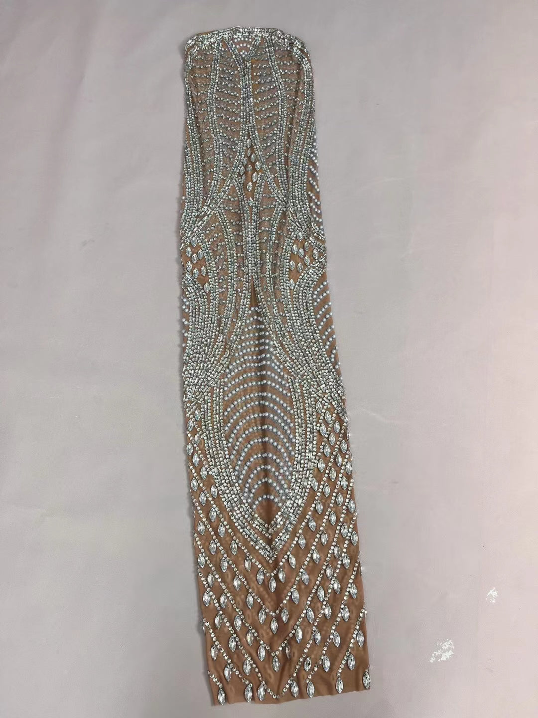 CELESINYI Haitun Crystal Feather Bodysuit