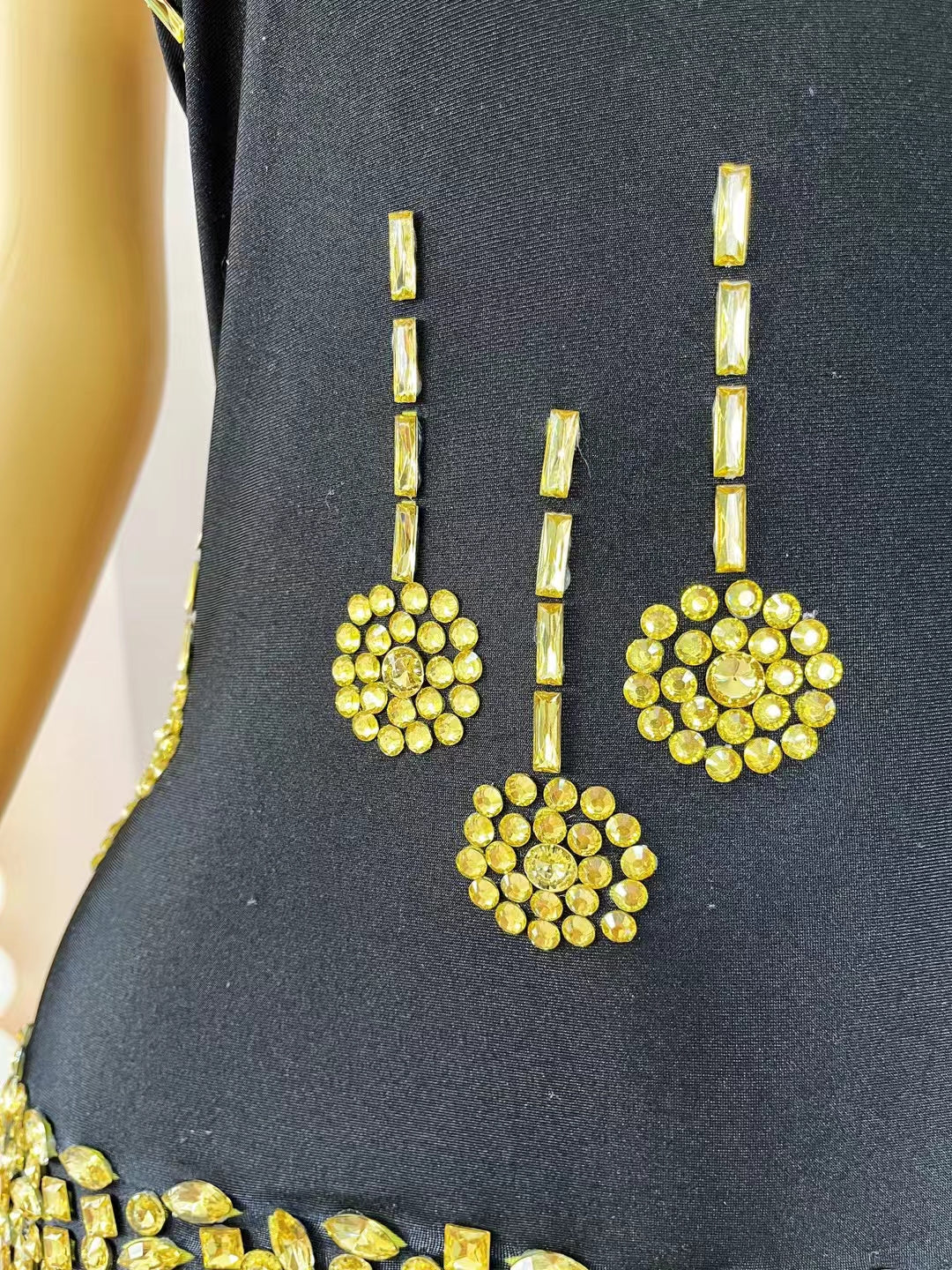CELESINYI Jinlei Crystal Lemon Drop Bodysuit