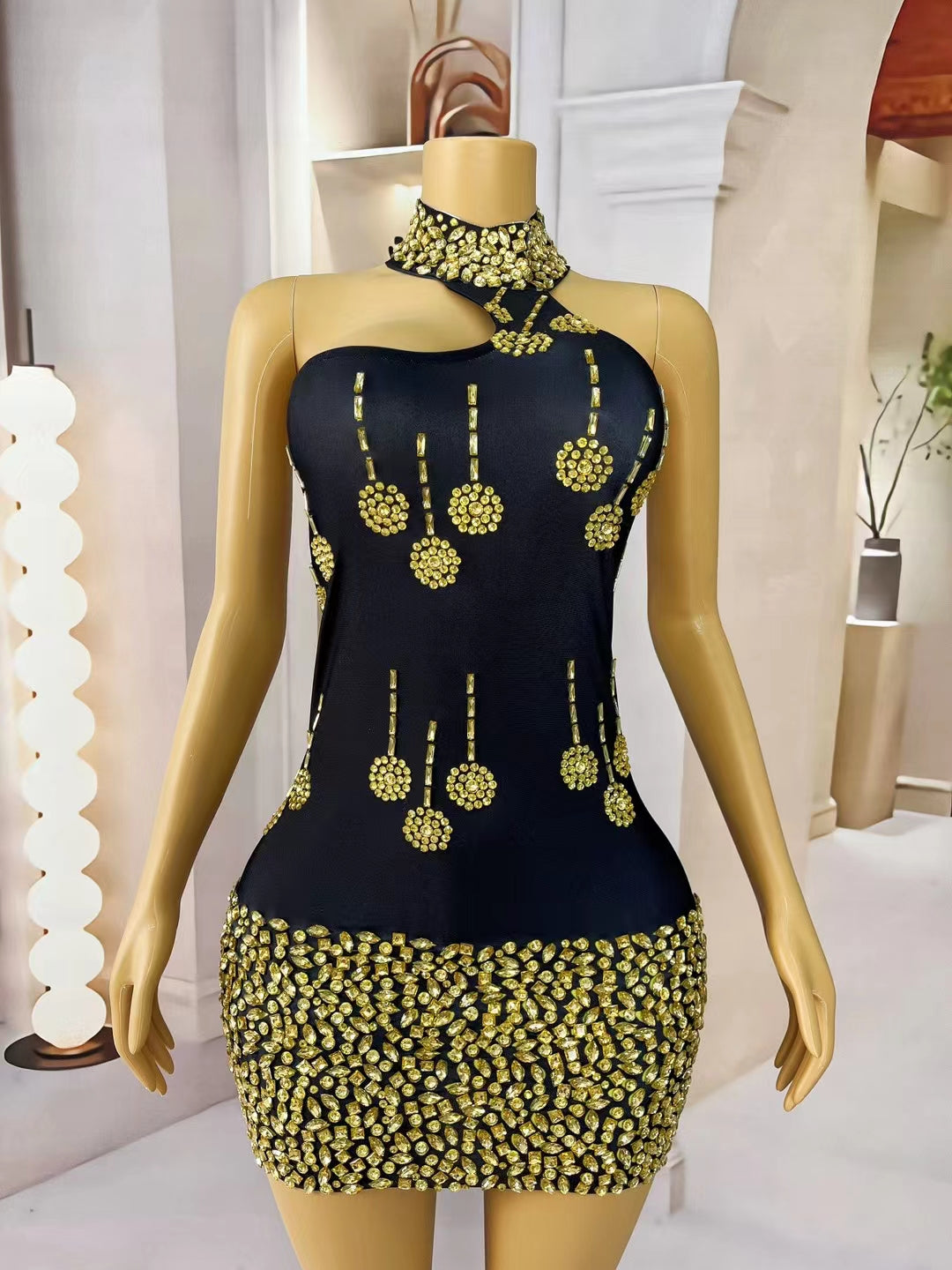 CELESINYI Jinlei Crystal Lemon Drop Bodysuit