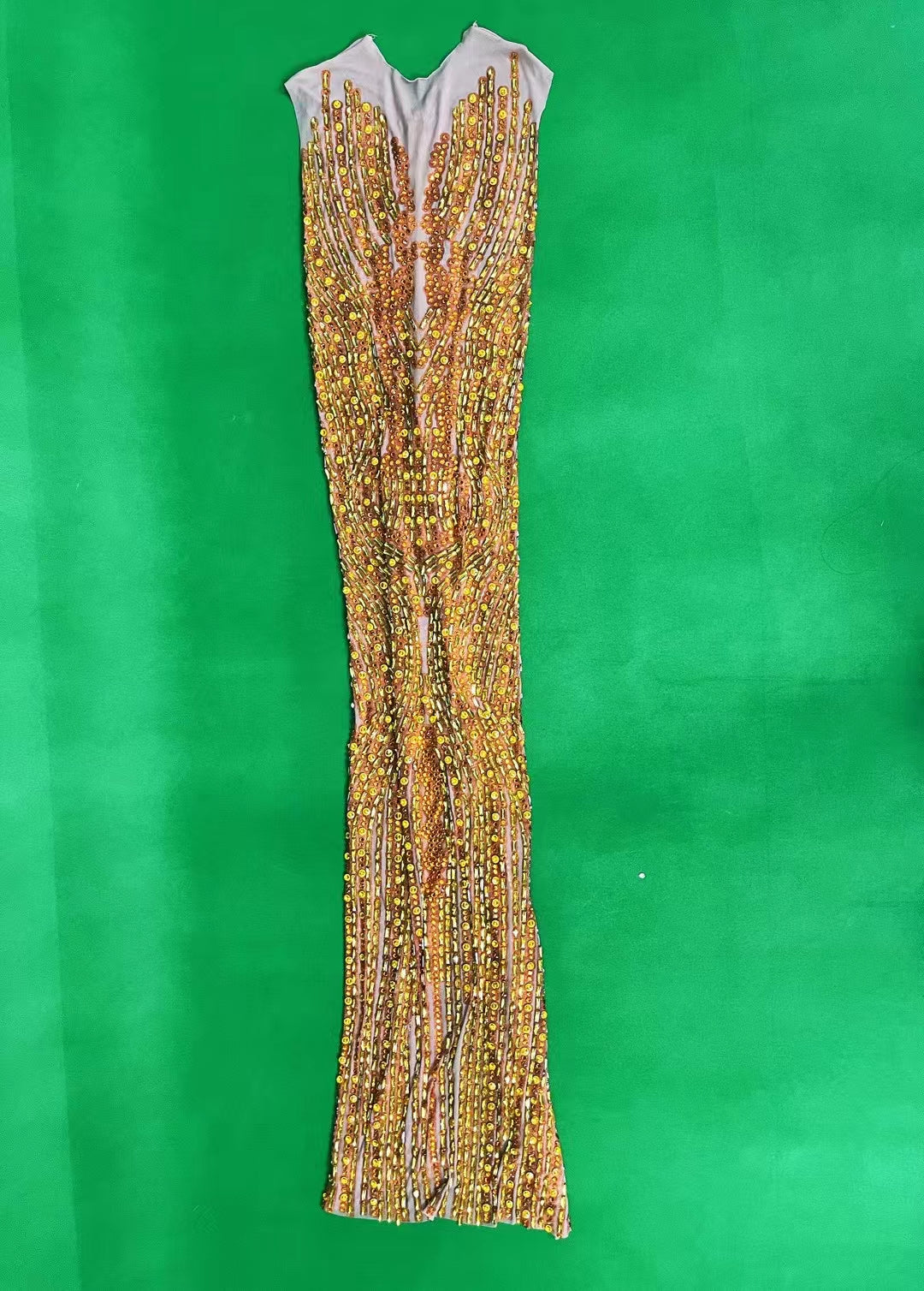 CELESINYI Lieyan Crystal Flame Bodysuit