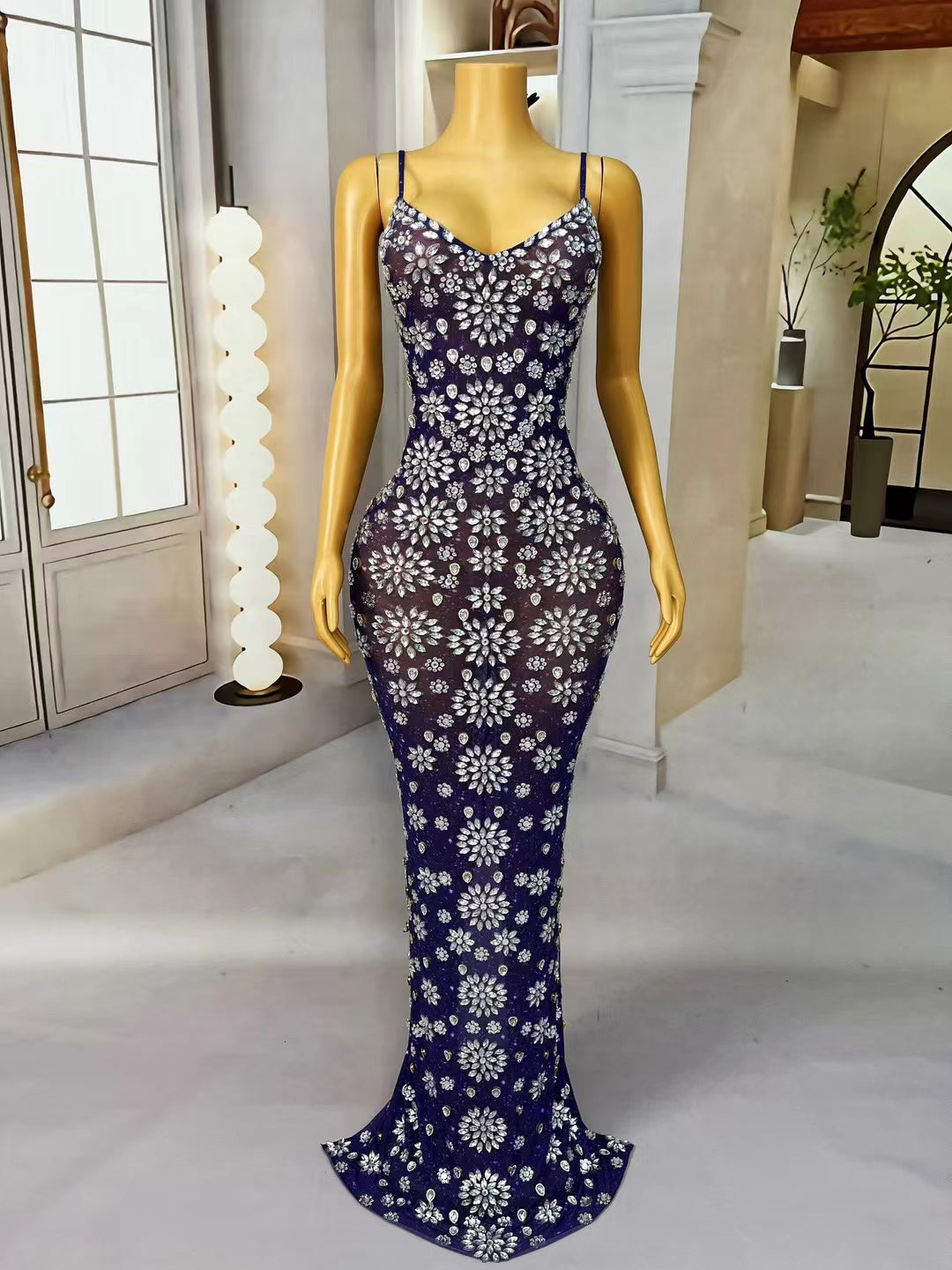 CELESINYI Juhuatai Crystal Chrysanthemum Gown