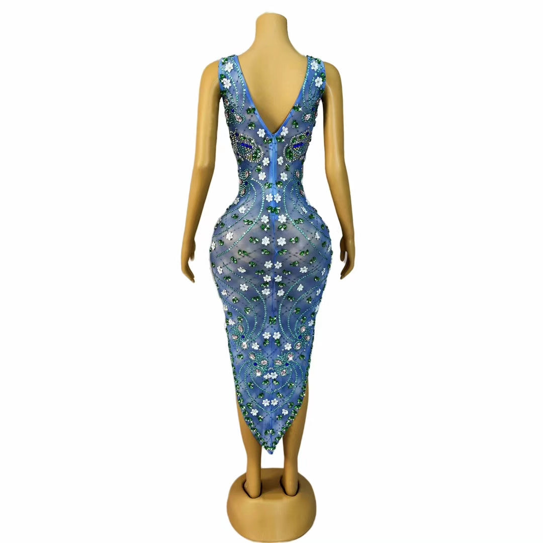 CELESINYI Diezhuihua Crystal Butterfly Garden Gown