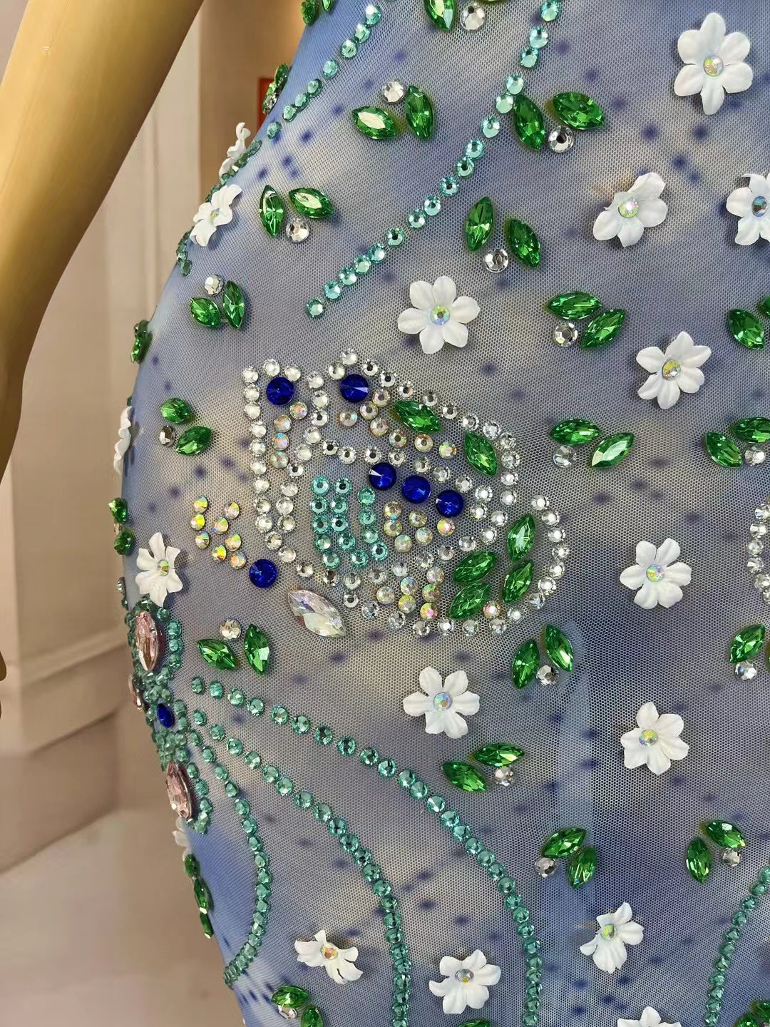 CELESINYI Diezhuihua Crystal Butterfly Garden Gown