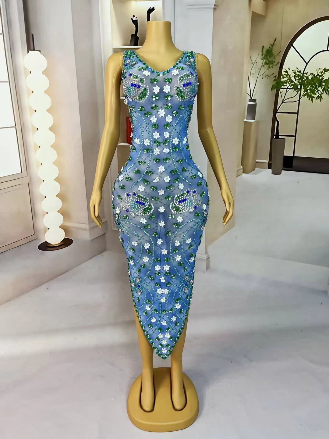 CELESINYI Diezhuihua Crystal Butterfly Garden Gown