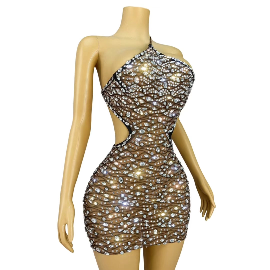 CELESINYI Zhangyuwen Crystal Octopus Wave Gown