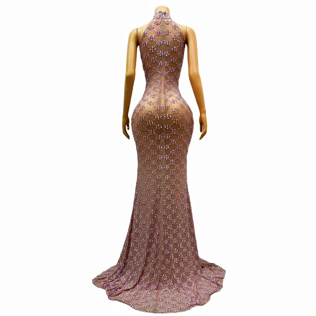 CELESINYI Lanlinghua Crystal Harlequin Flower Gown