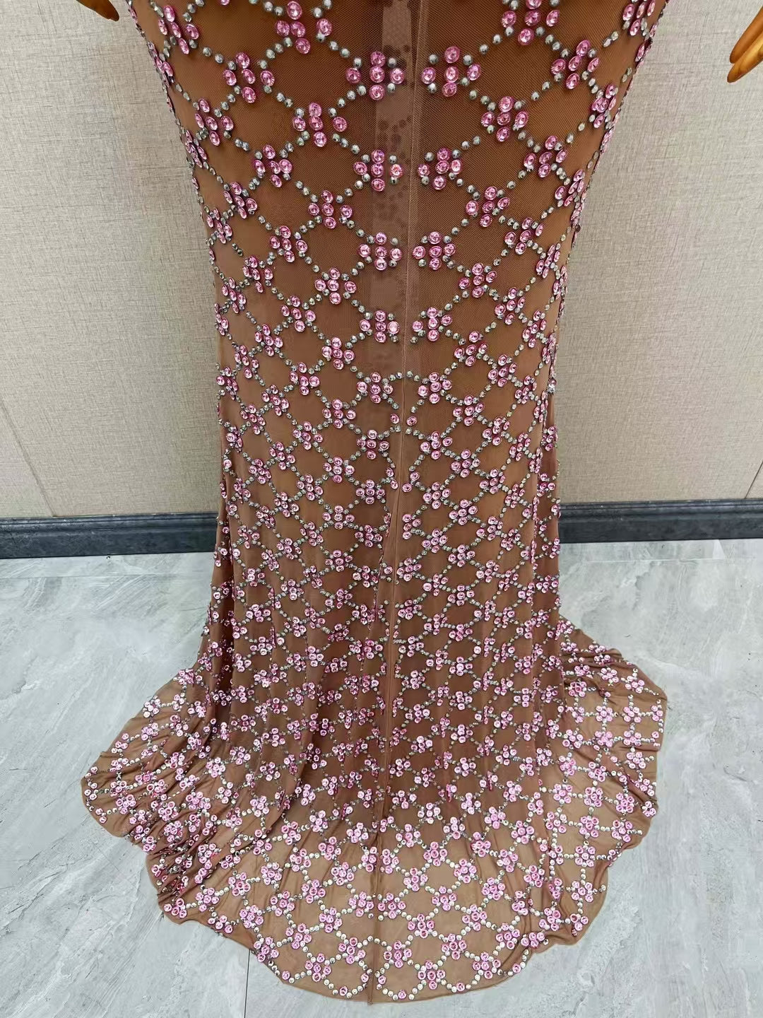 CELESINYI Lanlinghua Crystal Harlequin Flower Gown