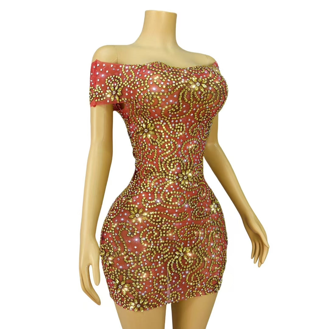 CELESINYI Juhuami Crystal Baroque Honey Gown