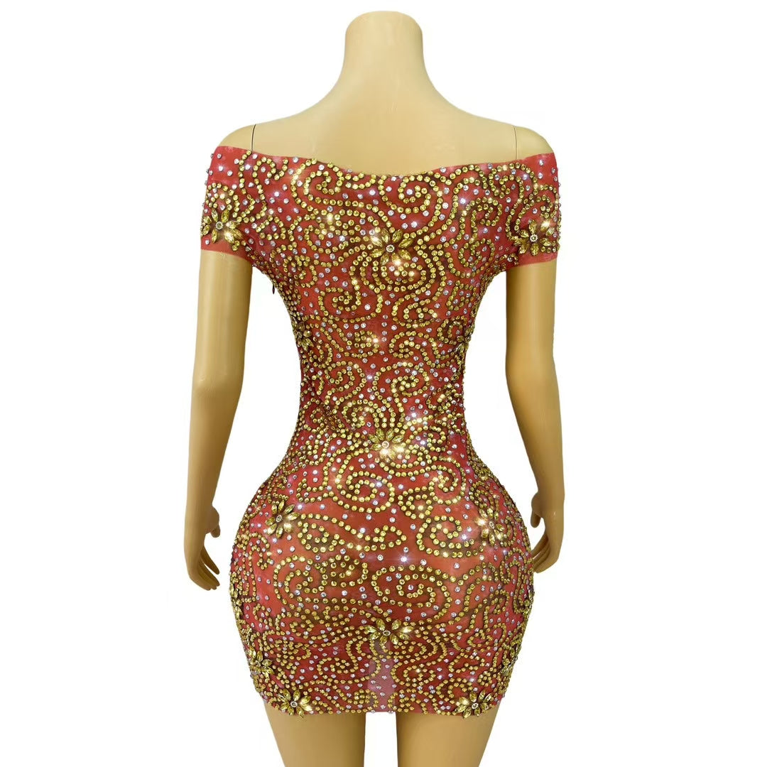 CELESINYI Juhuami Crystal Baroque Honey Gown