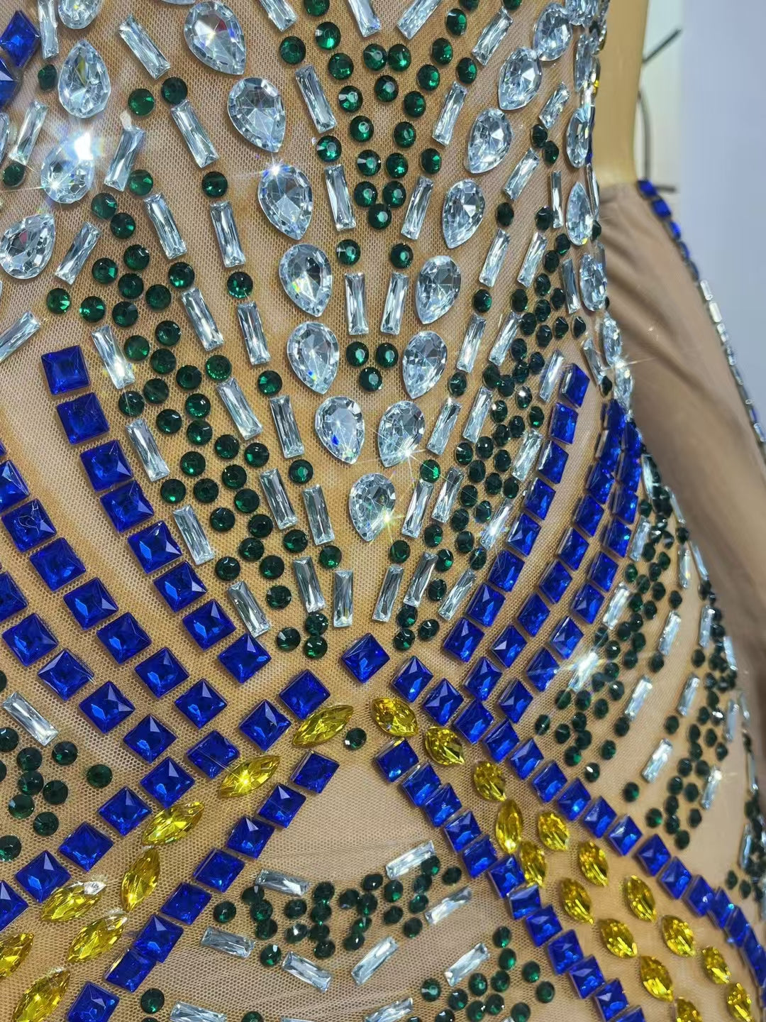 CELESINYI Jindie Crystal Jewel Butterfly Gown