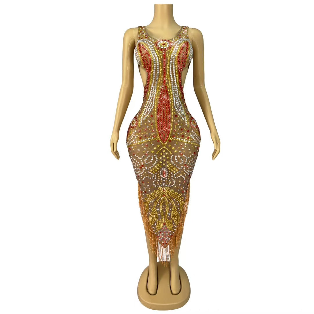 CELESINYI Jinguangxian Crystal Sunflower Leotard