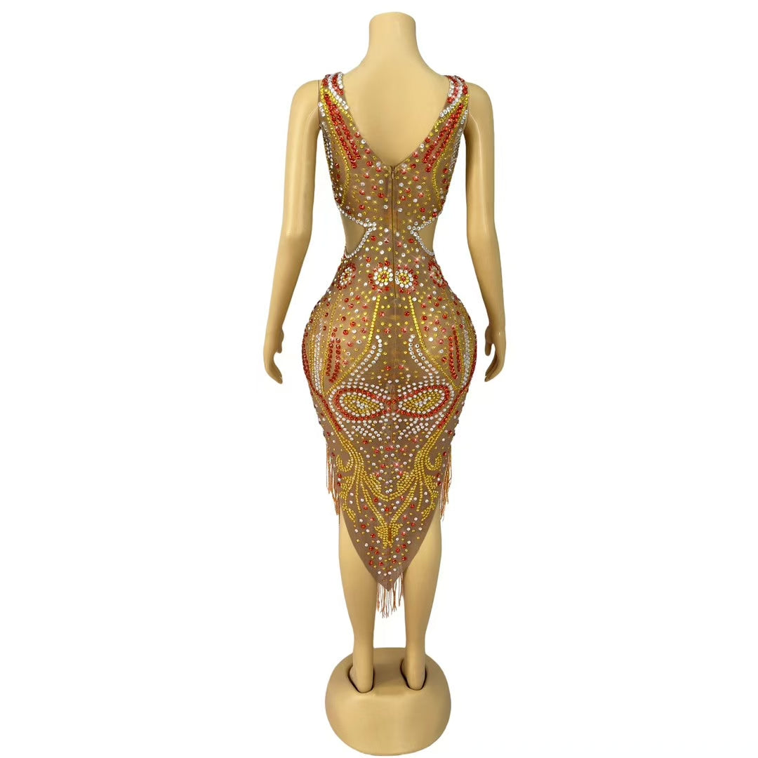 CELESINYI Jinguangxian Crystal Sunflower Leotard