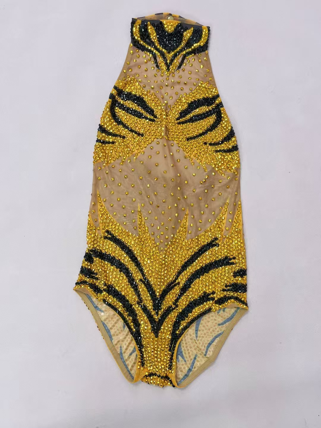 CELESINYI Xiaolaohu Crystal Tiger Halter Bodysuit