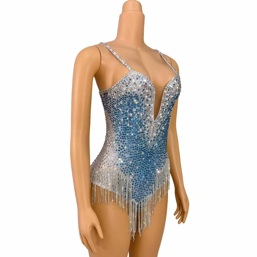 CELESINYI Bingqilin Crystal Ice Gradient Bodysuit