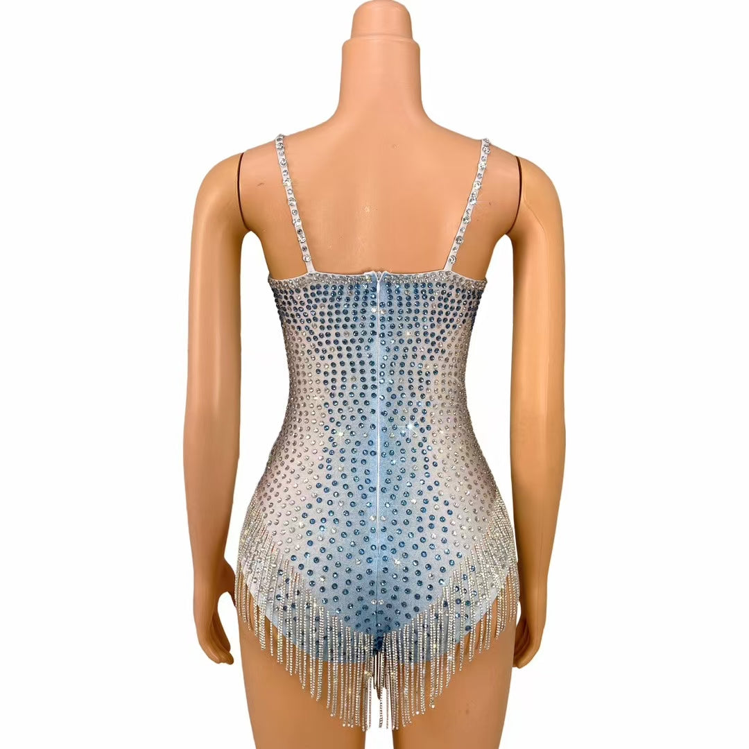 CELESINYI Bingqilin Crystal Ice Gradient Bodysuit
