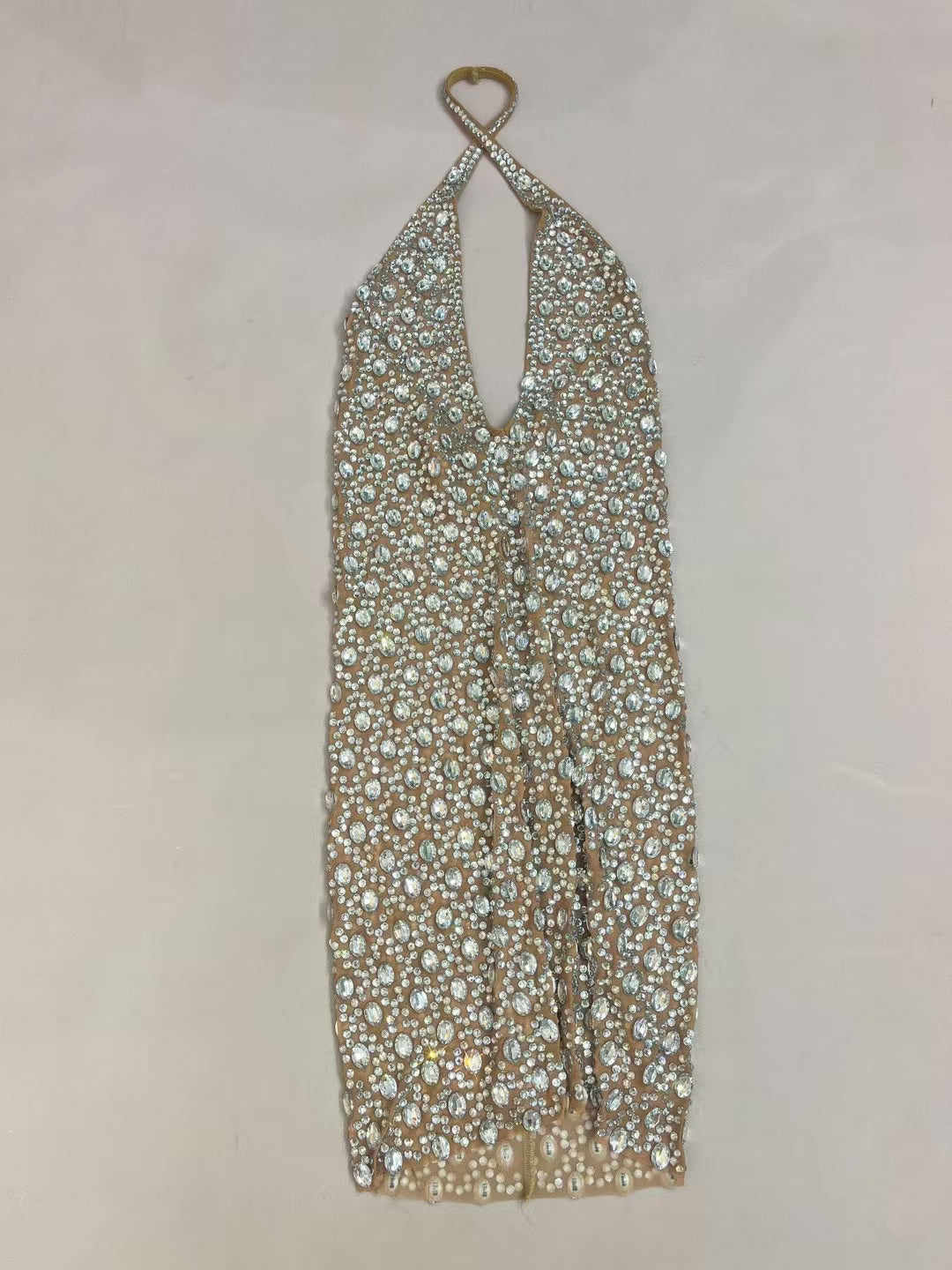 CELESINYI Qianzhen Crystal Crystal Detail Gown