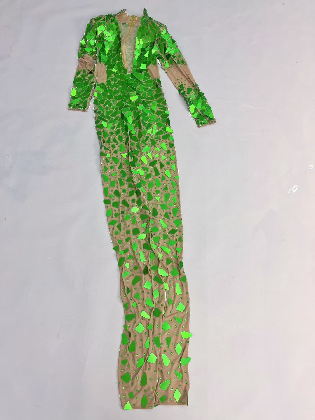 CELESINYI Xinfeicui Crystal Jade Mosaic Bodysuit