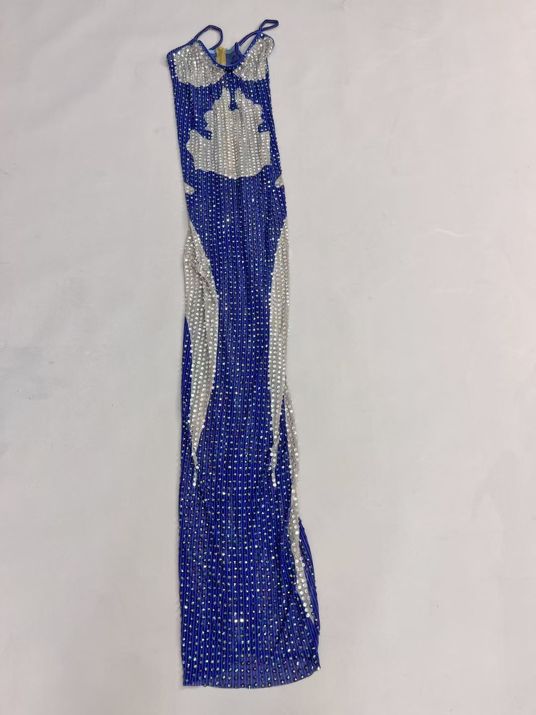 CELESINYI Lanhaiyang Crystal Electric Blue Gown