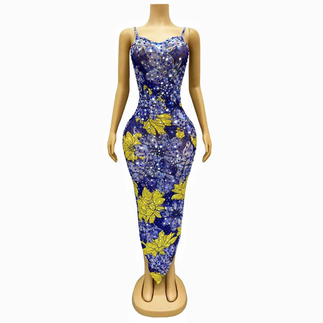 CELESINYI Shenhaiju Crystal Chrysanthemum Gown