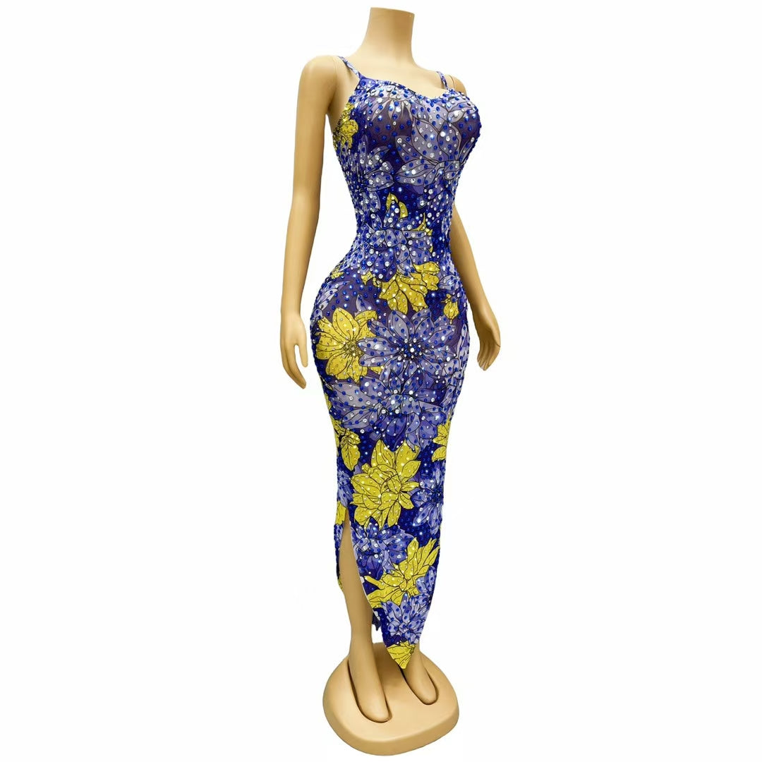 CELESINYI Shenhaiju Crystal Chrysanthemum Gown