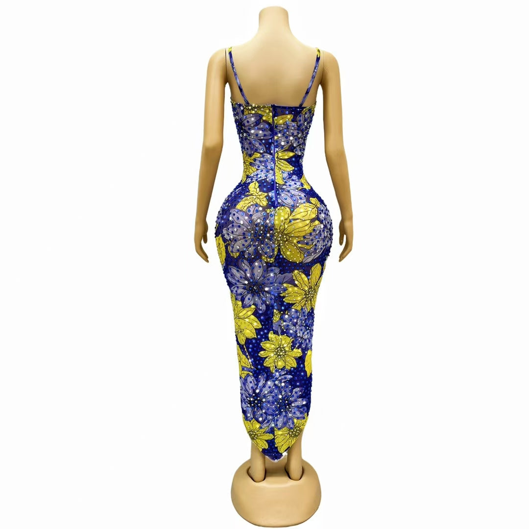 CELESINYI Shenhaiju Crystal Chrysanthemum Gown