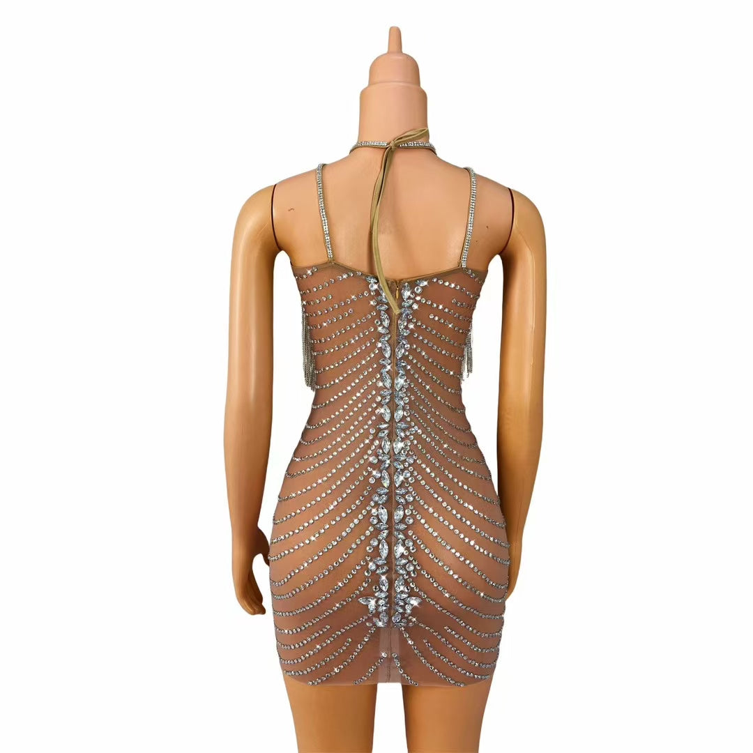 CELESINYI Diemeng Crystal Butterfly Leotard