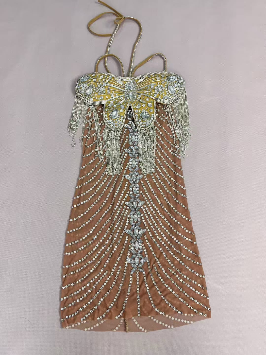 CELESINYI Diemeng Crystal Butterfly Leotard