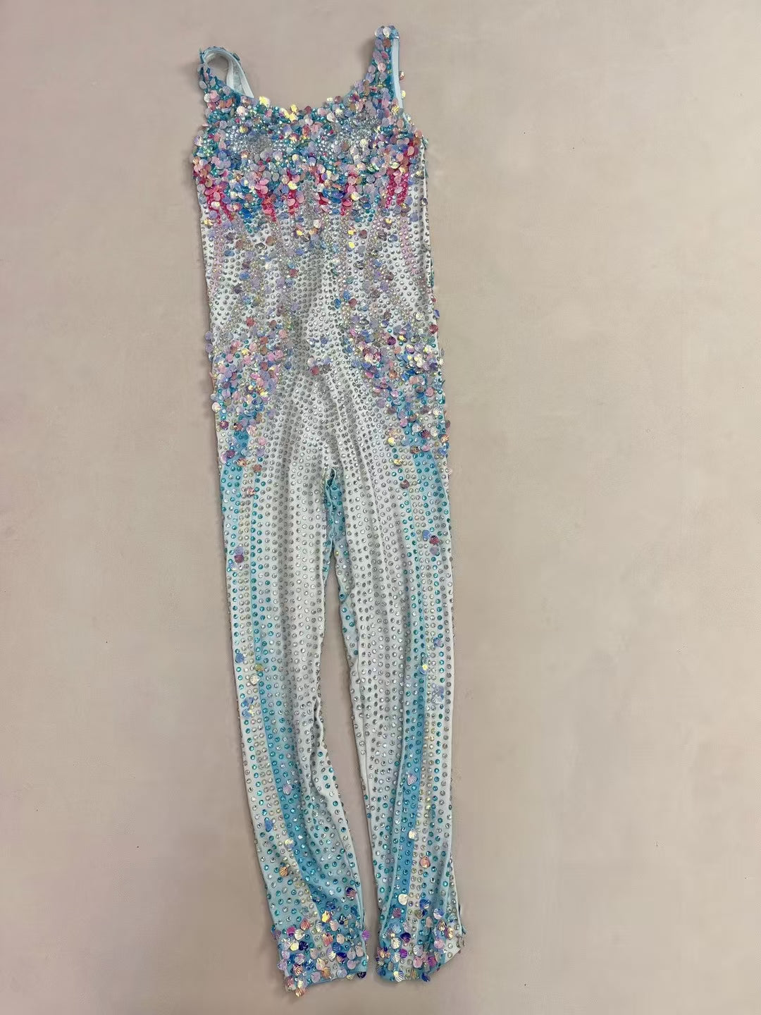 CELESINYI Lanmeimei Crystal Shell Scale Catsuit