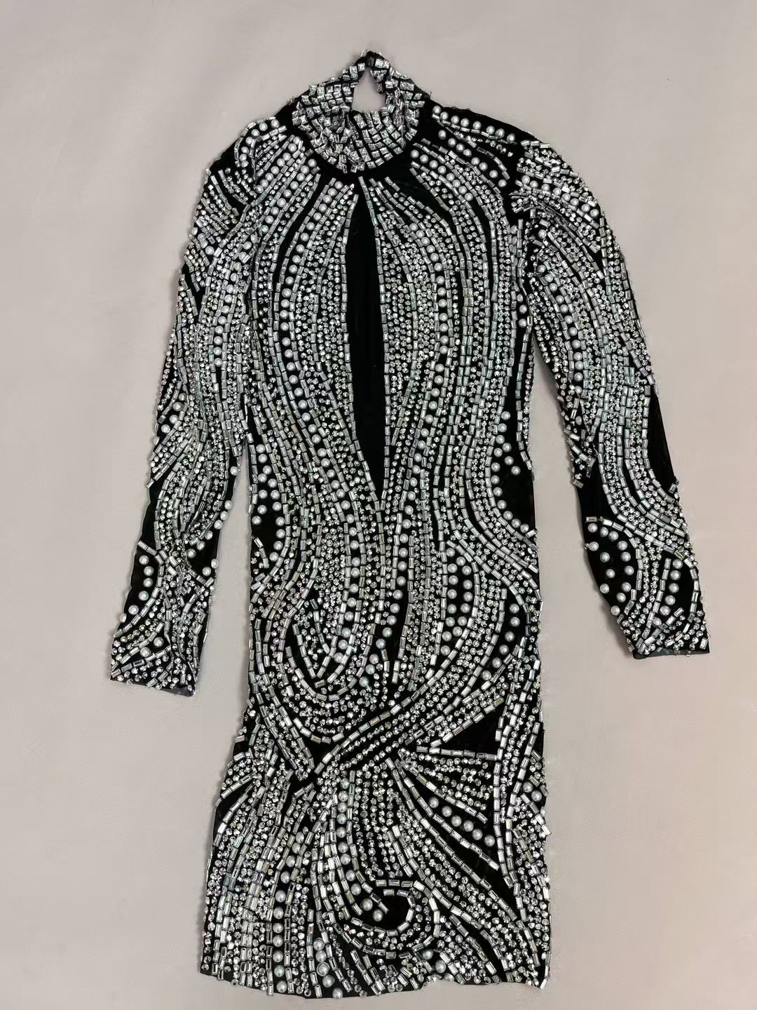 CELESINYI Yuxi Crystal Jade Long Sleeve Catsuit