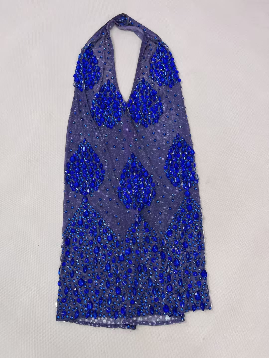 CELESINYI Landishui Crystal Blue Drop Gown
