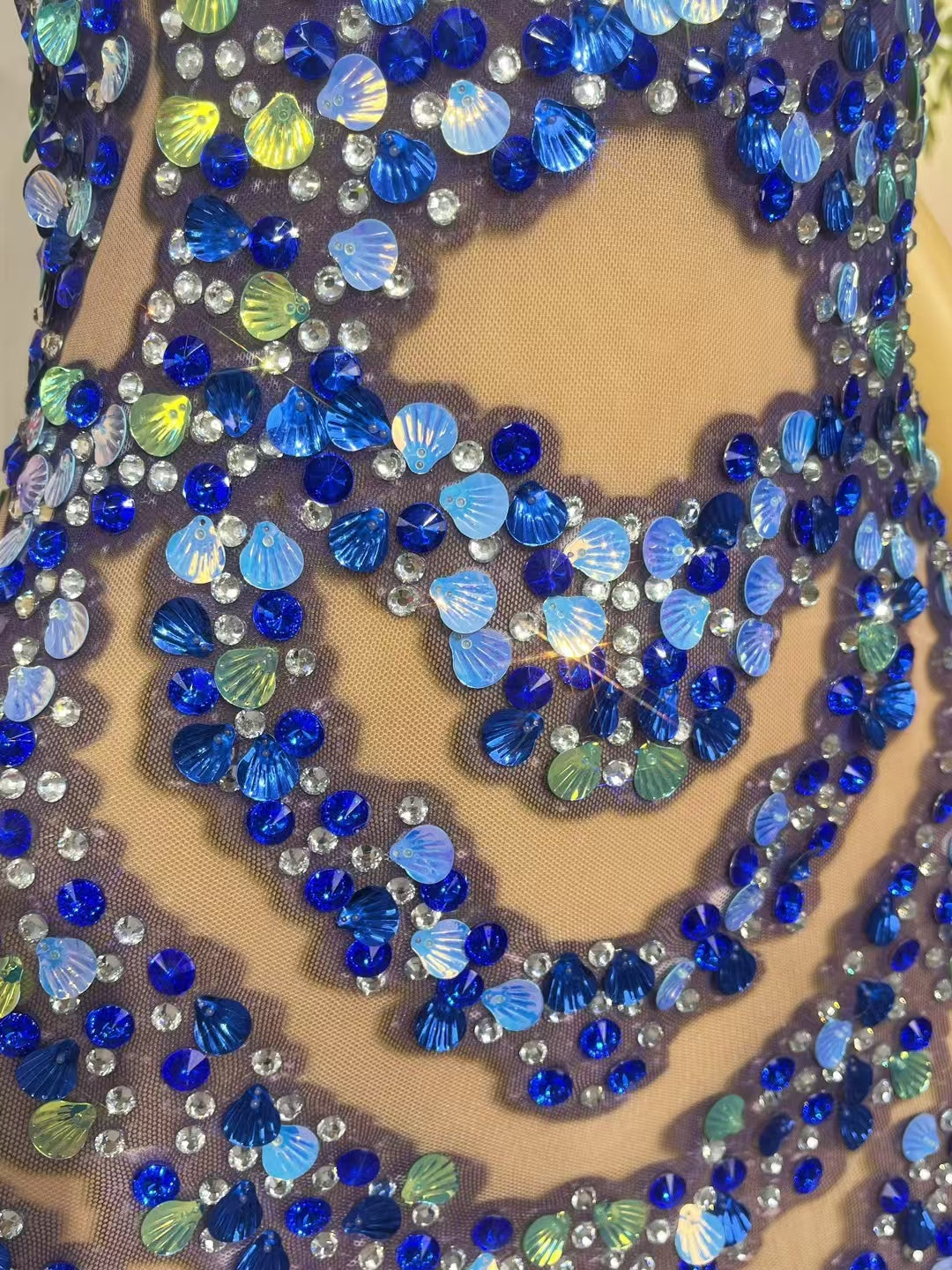 CELESINYI Lanbaoshi Crystal Ocean Gown