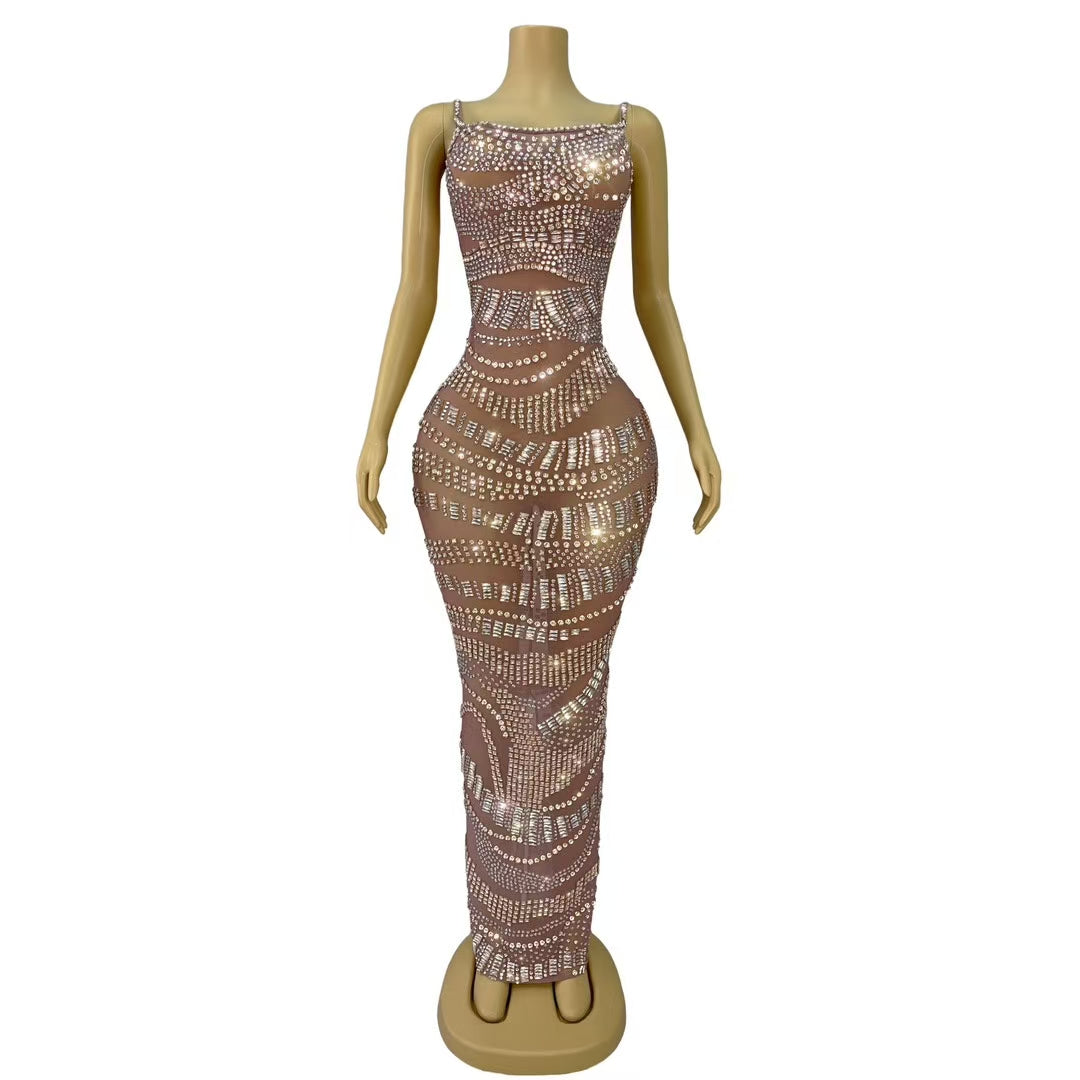CELESINYI Fuguang Crystal Light Band Gown