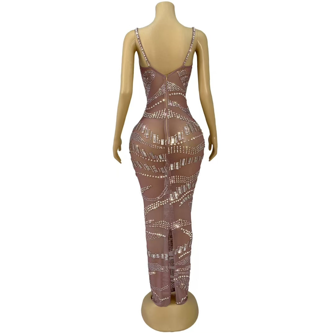 CELESINYI Fuguang Crystal Light Band Gown