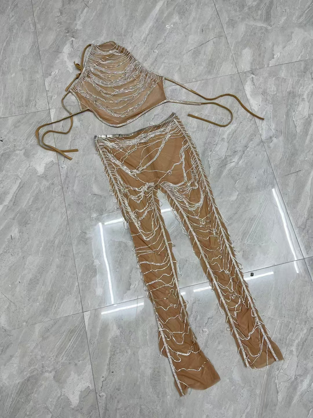 CELESINYI Dudou Crystal Two-Piece Set