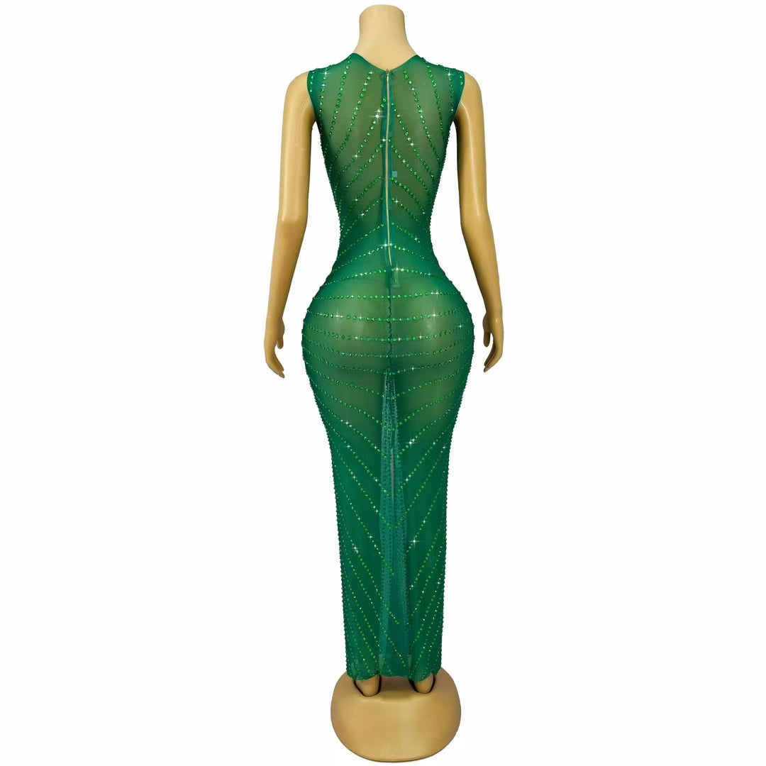 CELESINYI Chijin Crystal Green Gown