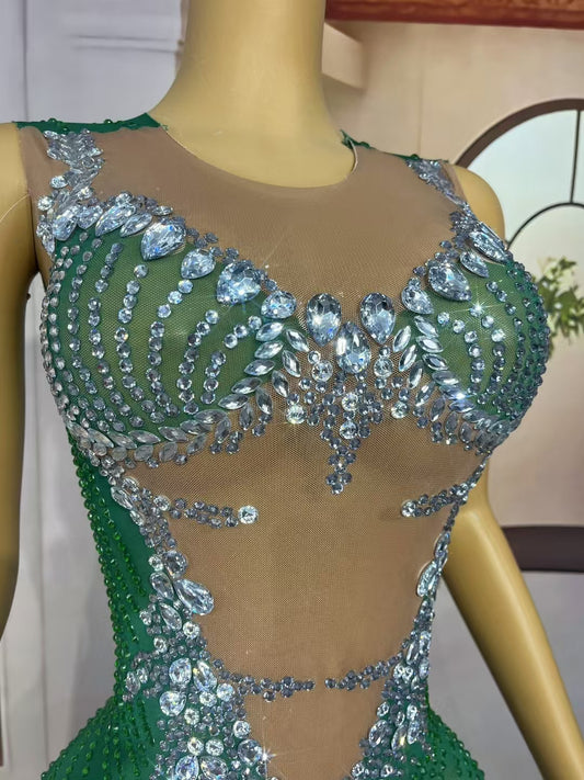 CELESINYI Chijin Crystal Green Gown