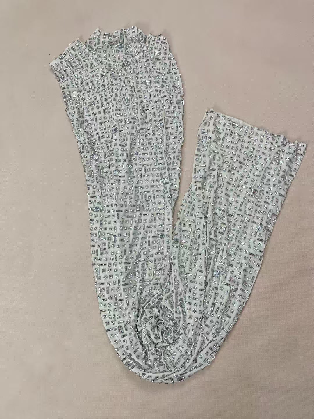 CELESINYI Baibei Crystal Pearl Mermaid Gown