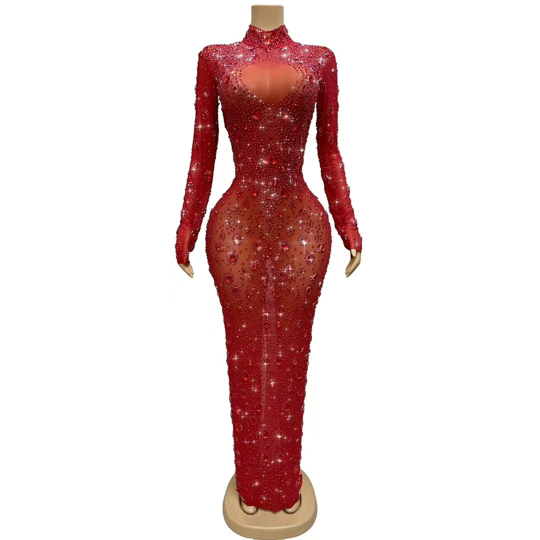 CELESINYI Yuanquan Crystal Red Gown