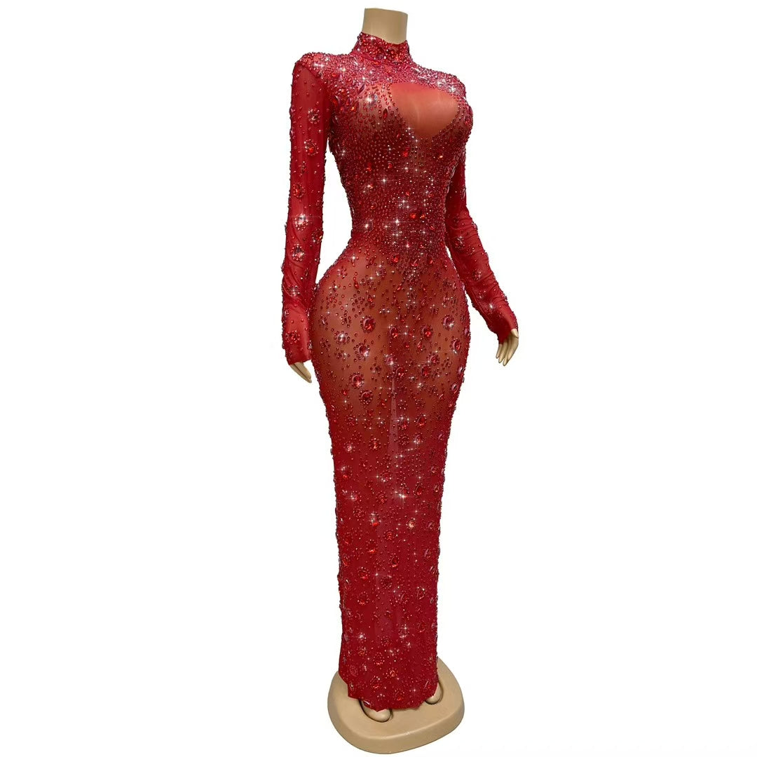CELESINYI Yuanquan Crystal Red Gown